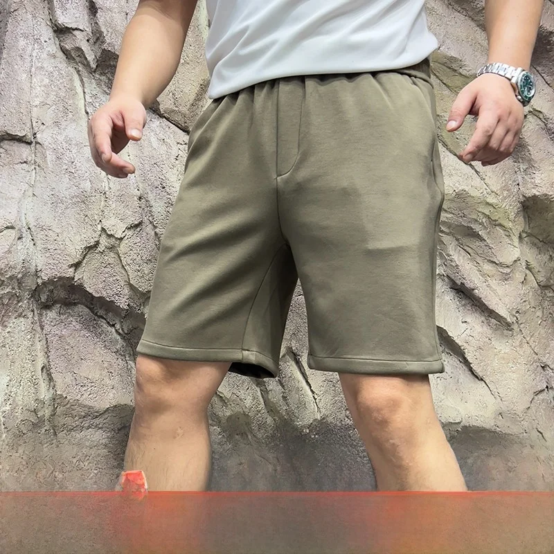 

Breathable Lightweight Summer Men's Knitted orts Elastic Waist Loose Fit Casual Pants Straight Leg Spring Summer Faion