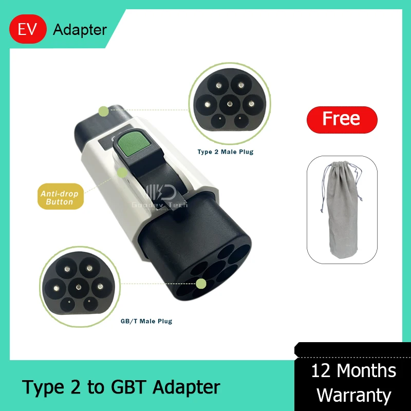 

Electric Vehicle Charging EV Connector Type 2 IEC 62196-2 To GBT To GBT EVSE Charger EV Adaptor Adapter 7KW 22KW