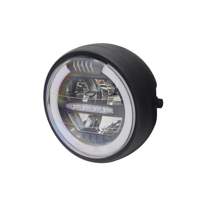 Faro LED para motocicleta Harley, faro redondo, luz de conducción DRL