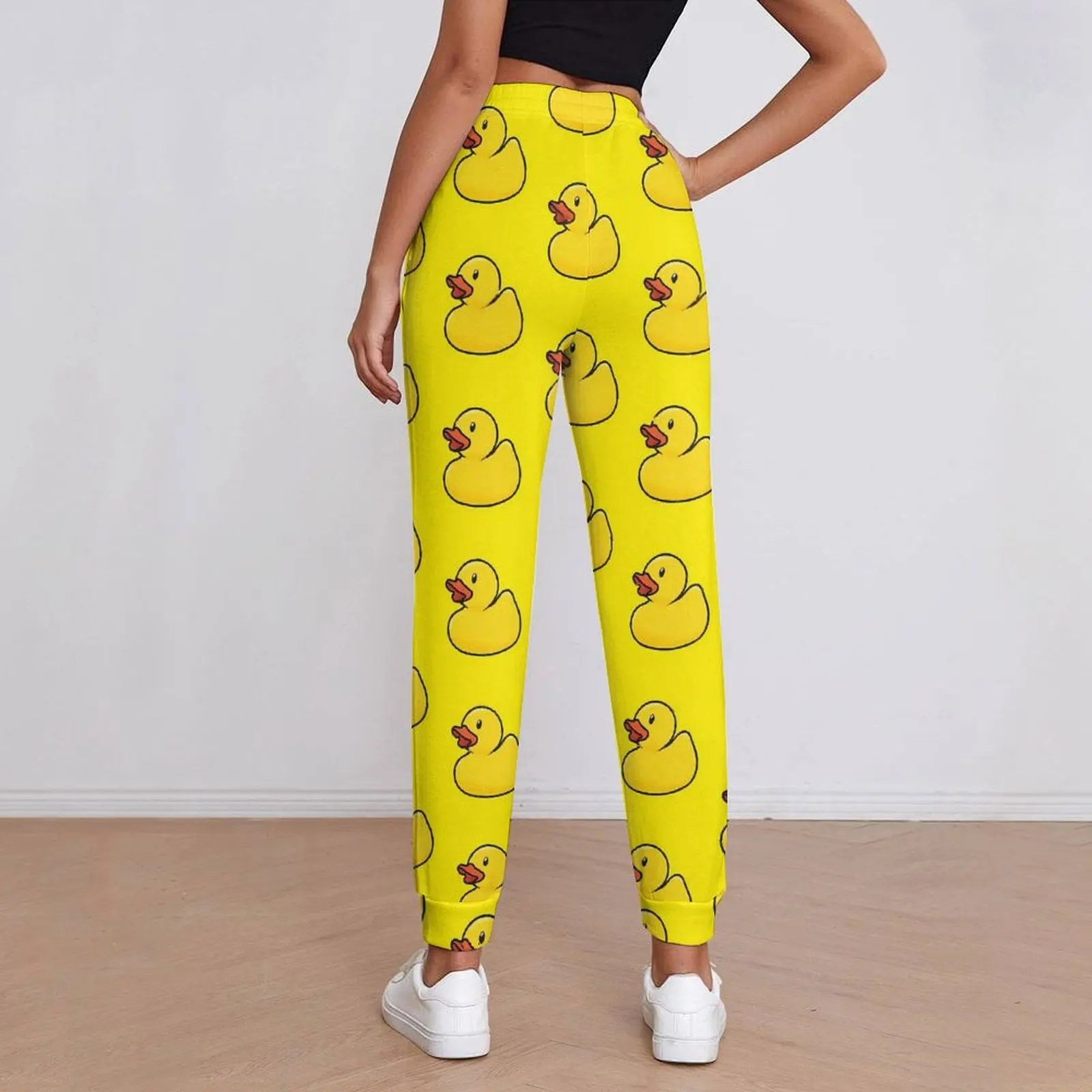 Rubber Ducks Print Baggy Pants Kawaii Animal Trendy Big Size Sweatpants Autumn Women Custom Harajuku Trousers