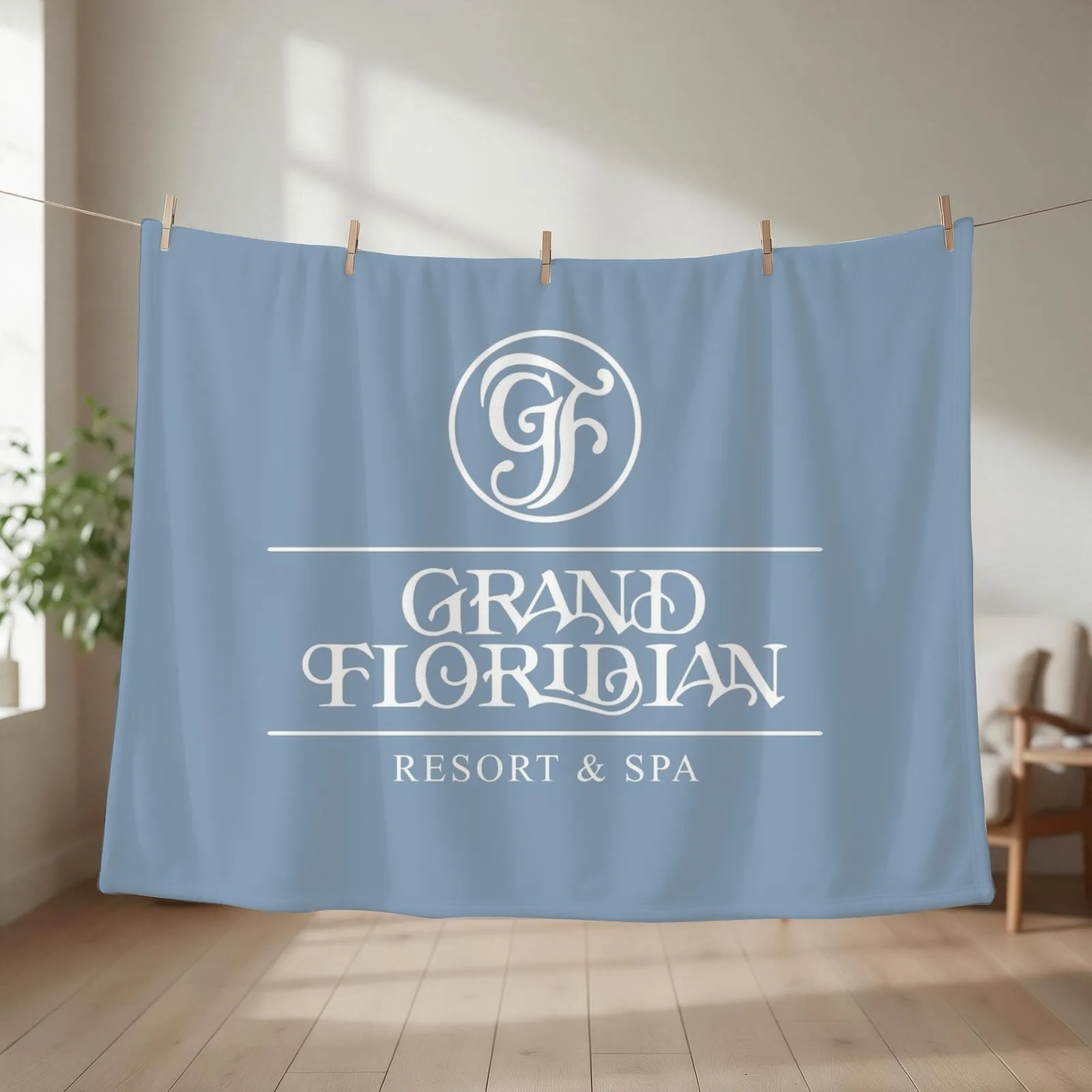 Grand Floridian Resort & Spa II Throw Blanket couch cozy soft plush fuzzy picnic outdoor blanket