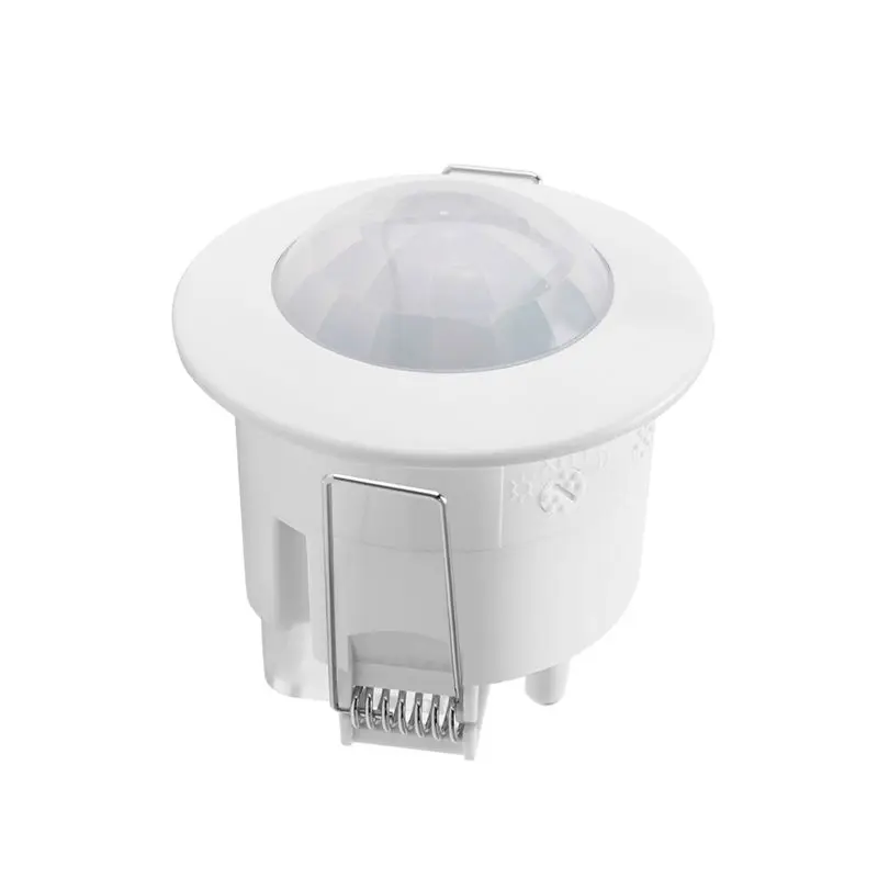 

НОВИНКА A09R! 110V-220V 360 ° Инфракрасный встраиваемый потолочный датчик движения PIR, выключатель света с датчиком движения