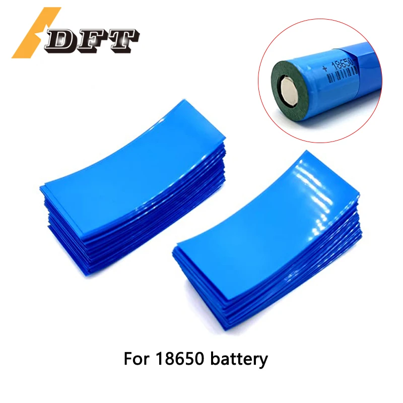 20/50/100pcs 18650 Battery PVC Heat Shrink Tube Sleeve Tubing Protect Cover & Insulation Gasket Paper for Batteries Wrap