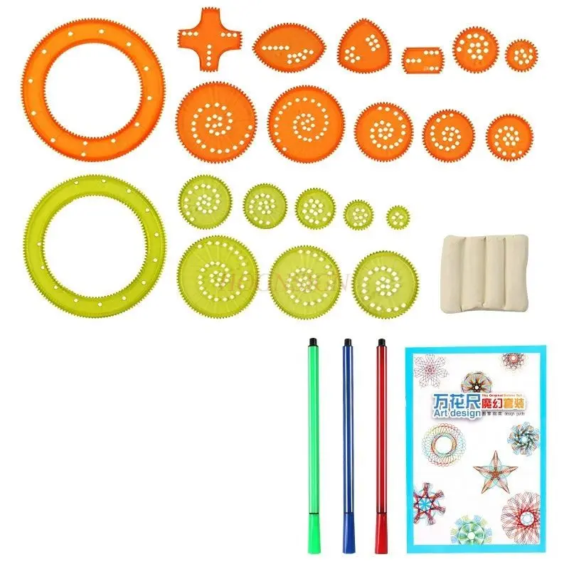 27pcs/set Gear Painting Material Package School District Art District Handmade Puzzle Early Education