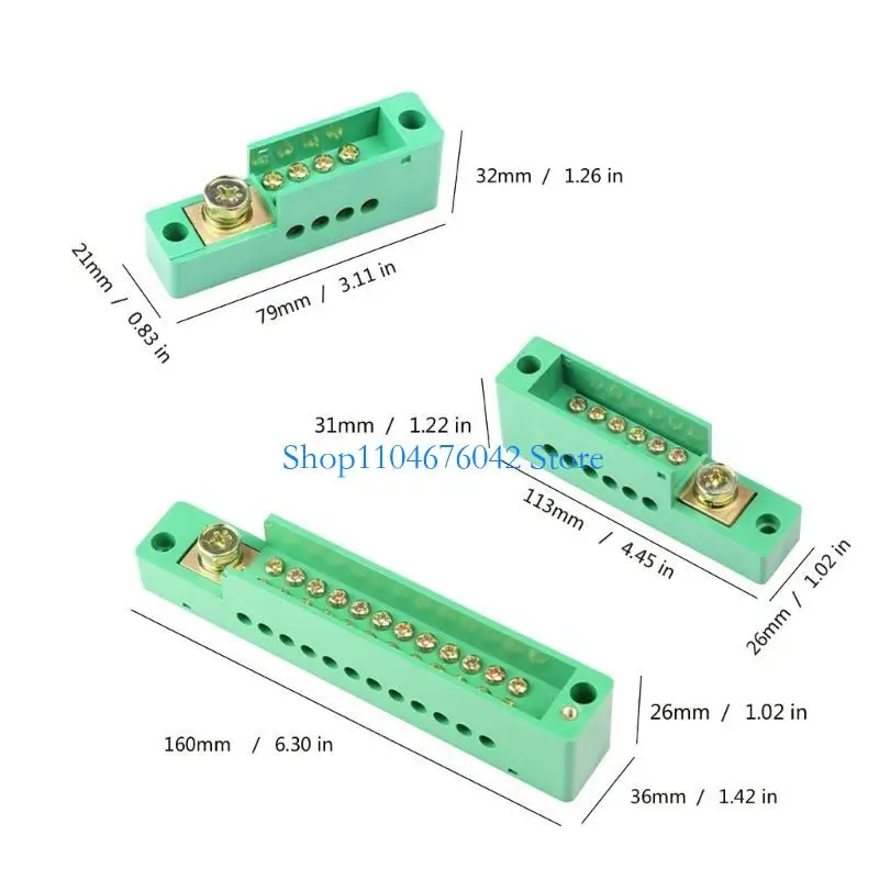5asd 1-in 12-out Junction Box Splitter Terminal Block Plastic Wire Connector for Small Home Projects and Electrical Durable