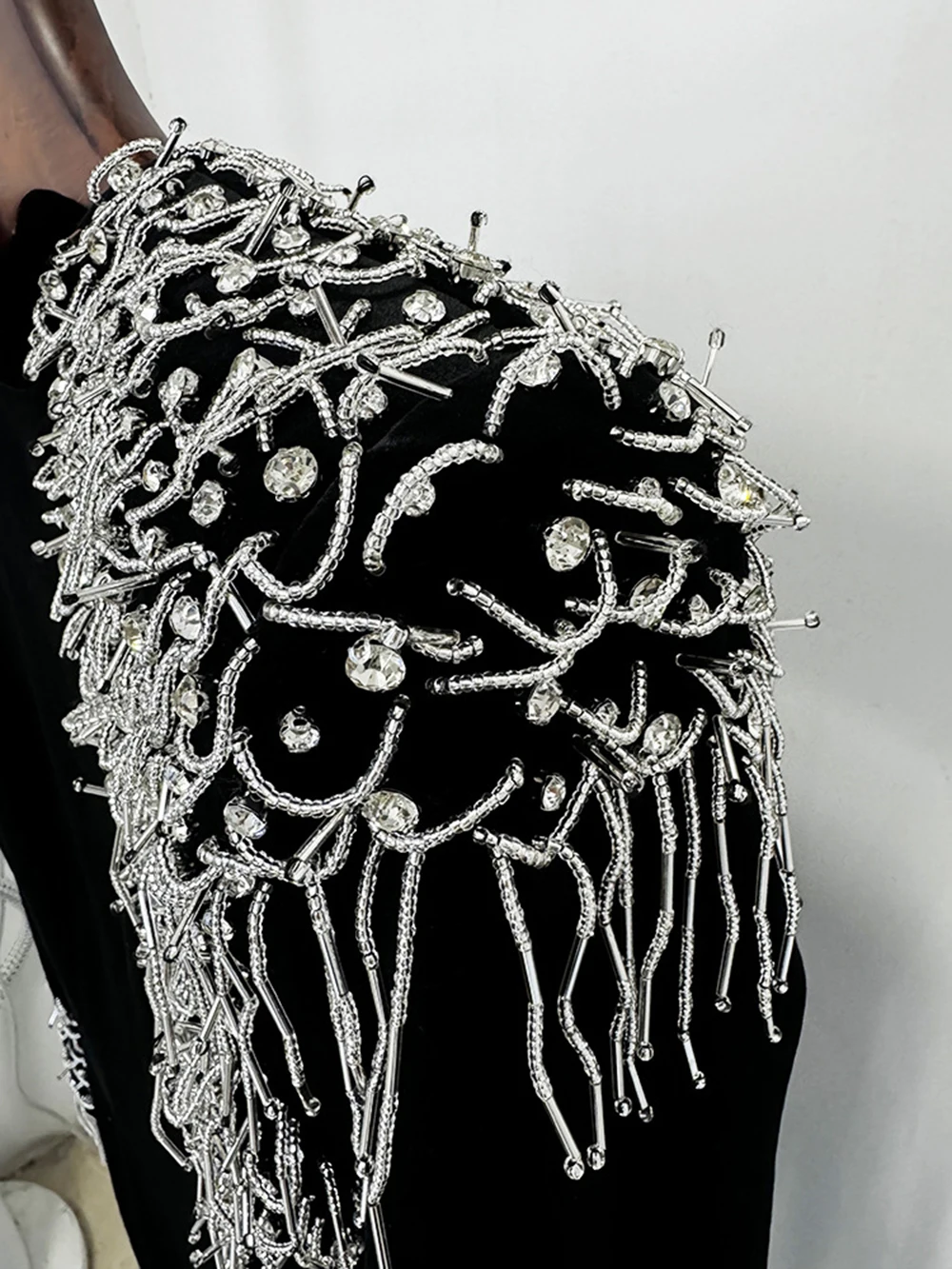 Modphy-ベルベットの床の長さのドレス,長袖,エレガント,フォーマル,セレブ,イブニングドレス,重工業,お父さん