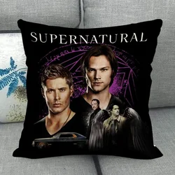 Custom Supernatural Pillowcase Wedding Decorative Cotton Linen Pillow Case For Home Pillow Cover 45X45(One Sides)
