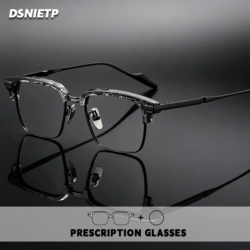 Lunettes de lecture ultra légères Dsnietp pour hommes, de qualité, progressives, photochromiques, anti-lumière bleue, lunettes de prescription pour myopie.