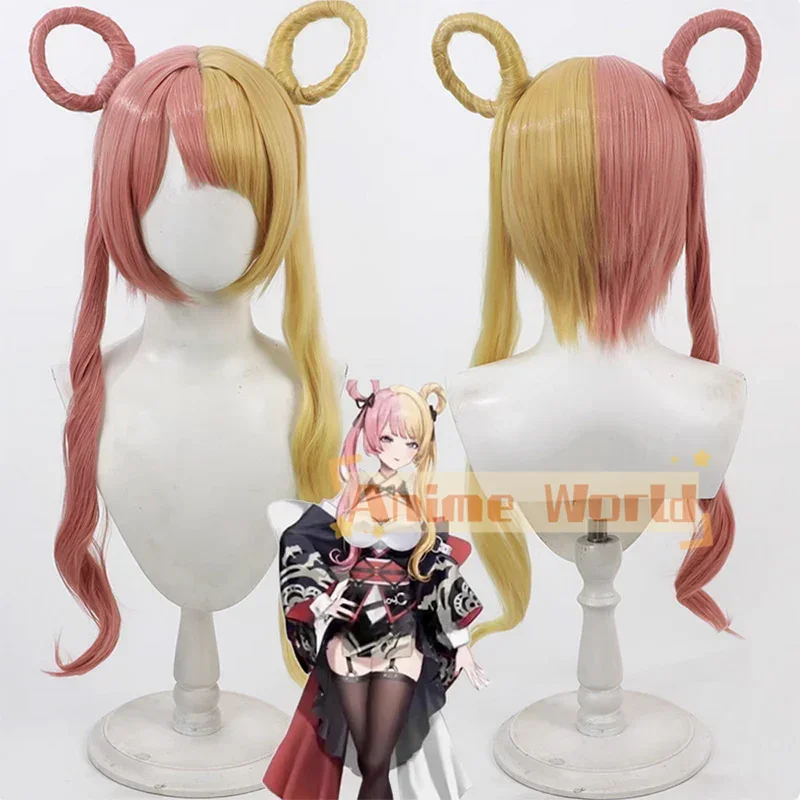 Virtual YouTuber NIJISANJI XSOLEIL Kotoka Torahime Second Outfit Cosplay Wig Heat Resistant Synthetic Hair Wigs + Wig Cap