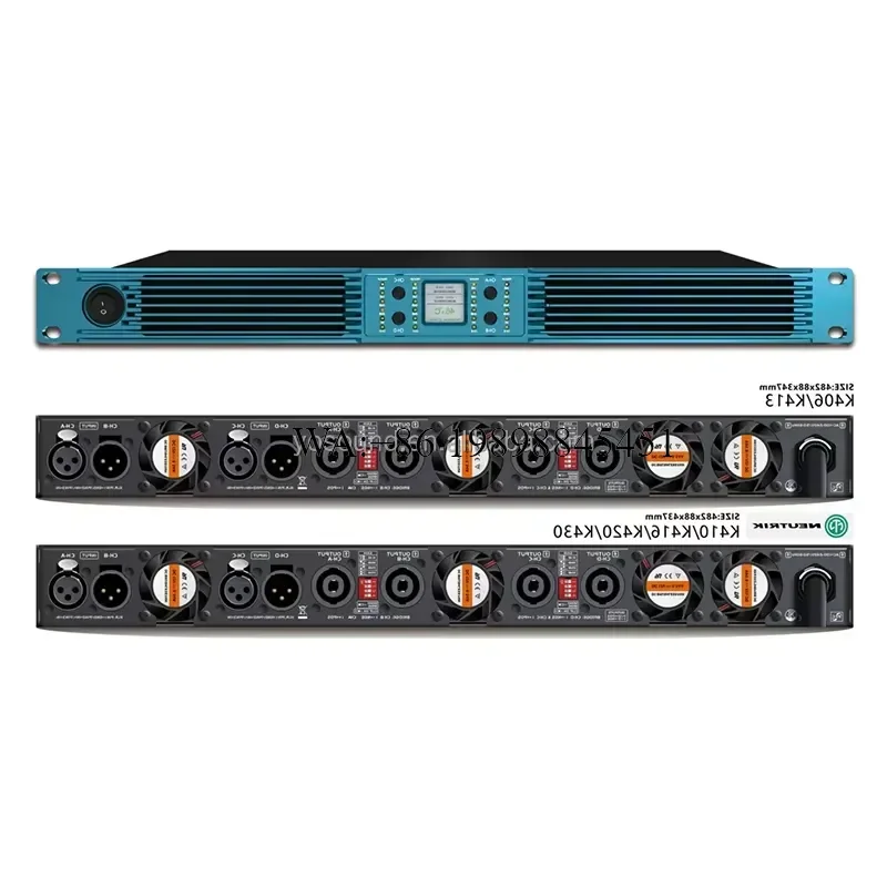 WMWMNU Professional Power Amplifier 4 Channel Class d 1u Power Amplifier