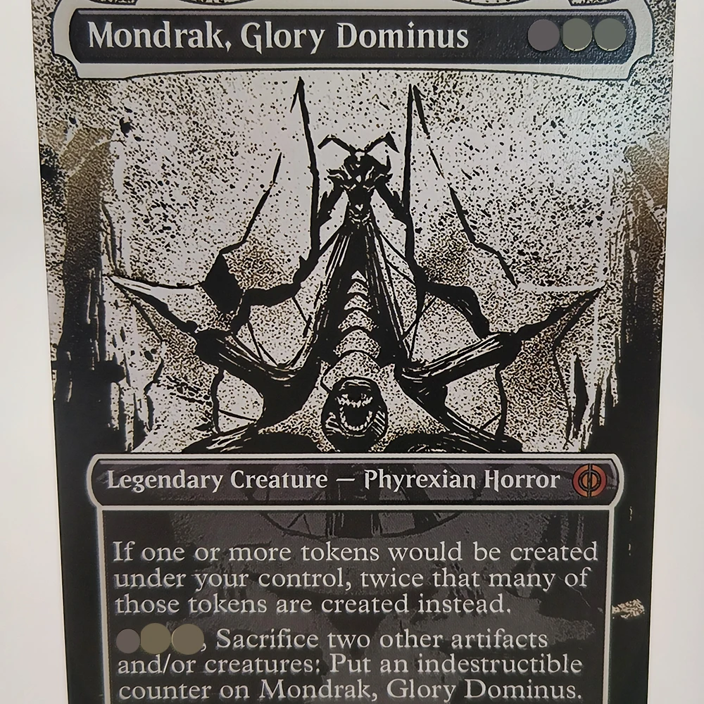 Custom 63x88mm Standard Size Magical Proxies Cards Board Game Black Core Paper Otawara Soaring Mondrak Omniscience Phyrexian