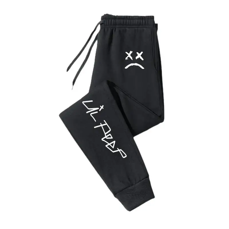 

New autumn and winter men's printed long sweatpants fitness jogging sportswear Harajuku trousers thick hot sale sweatpants