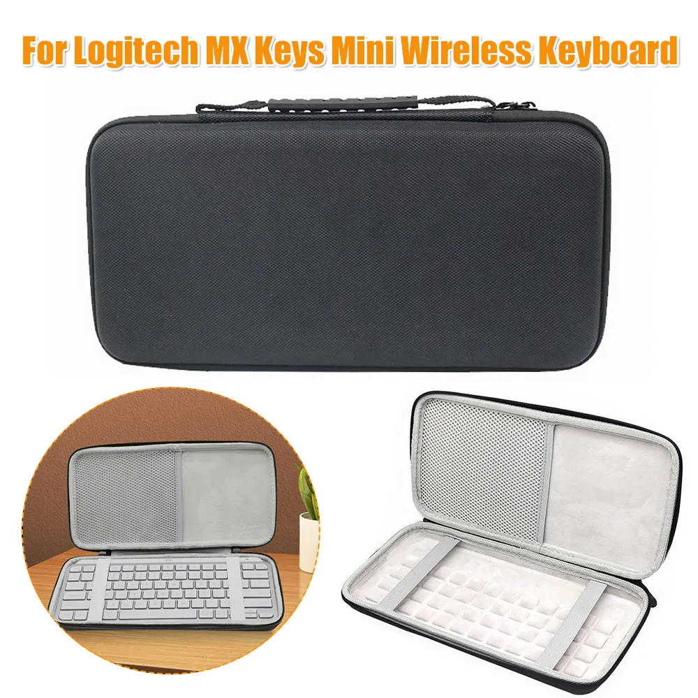EVA Hard Case for Logitech MX Keys Mini Wireless Keyboard Storage Case Carry Case Illuminated Keyboard Protective Storage Bag