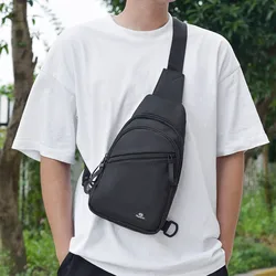 Chest Bag Men's Single Shoulder Crossbody Bag Large Capacity Oxford Cloth Outdoor Travel Backpack Men's Chest Bag