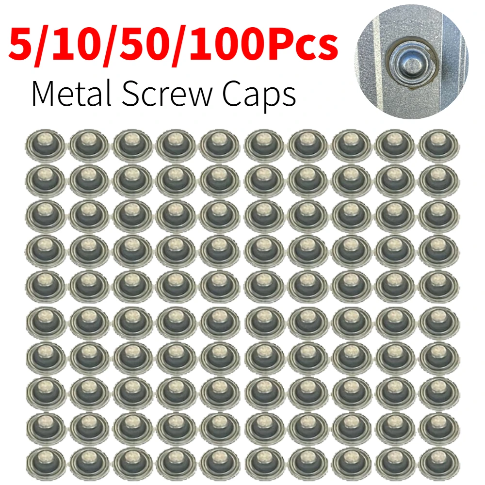 5/10/50/100Pcs Metal Screw Caps Waterproof Corrosion Resistant Screw Cover For Furniture Wood Upholstery Cabinets Seal Caps