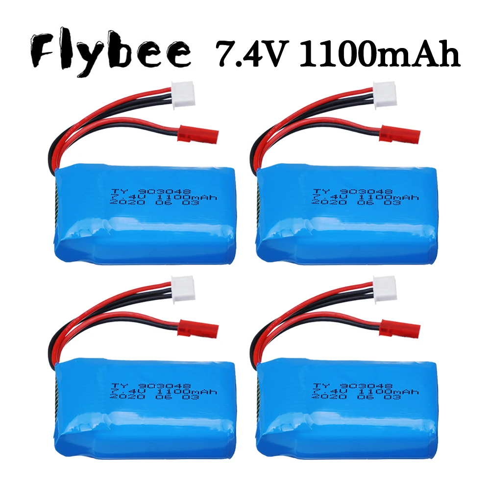 Batería 2S para Wltoys A949, A959, A979, K929, 1/18, 7,4 V, 1100mah, piezas de A949-27 para coche teledirigido