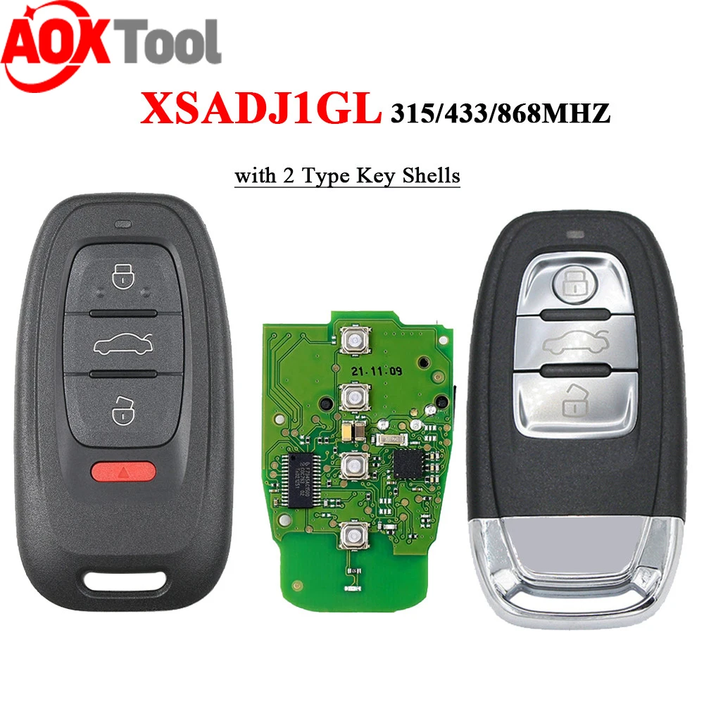 

XSADJ1GL VVDI 754J Smart Key for Audi A6L Q5 A4L A8L For VVDI BCM2 Adapter