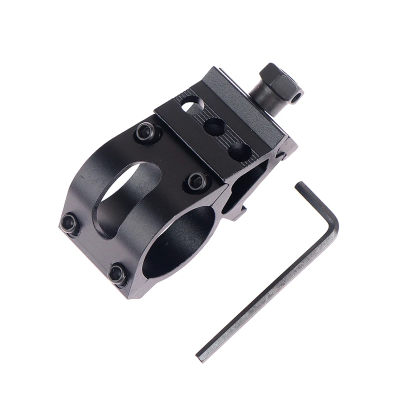 25.4/30mm 45 Degree Offset with 25.4mm/ 30mm Rings Hunting Rifle Flashlight Bracket Clip Mount for 20mm Rail Holder