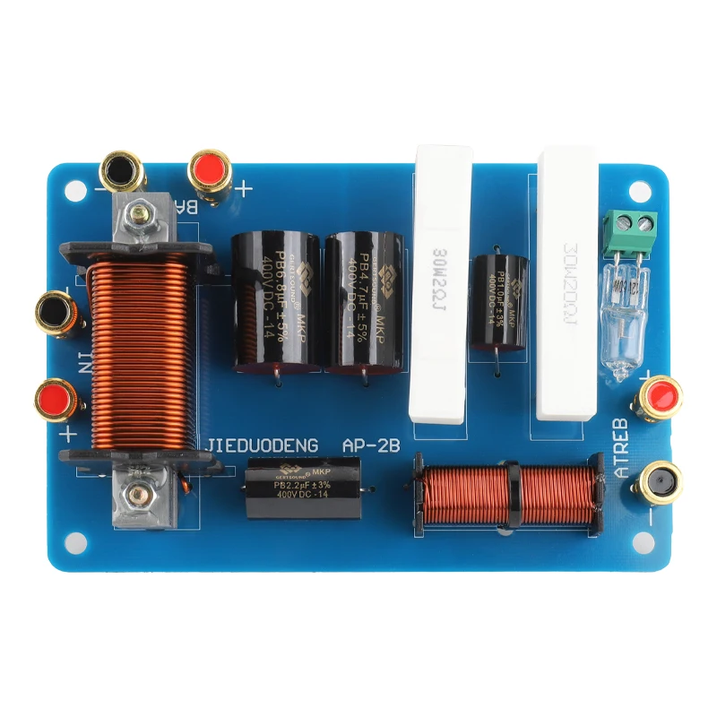 

AP-2B/two Way Crossover, 600W High Power for Stage 2100Hz Crossover Point, for 12" Woofer and 34mm/44mm Tweeter