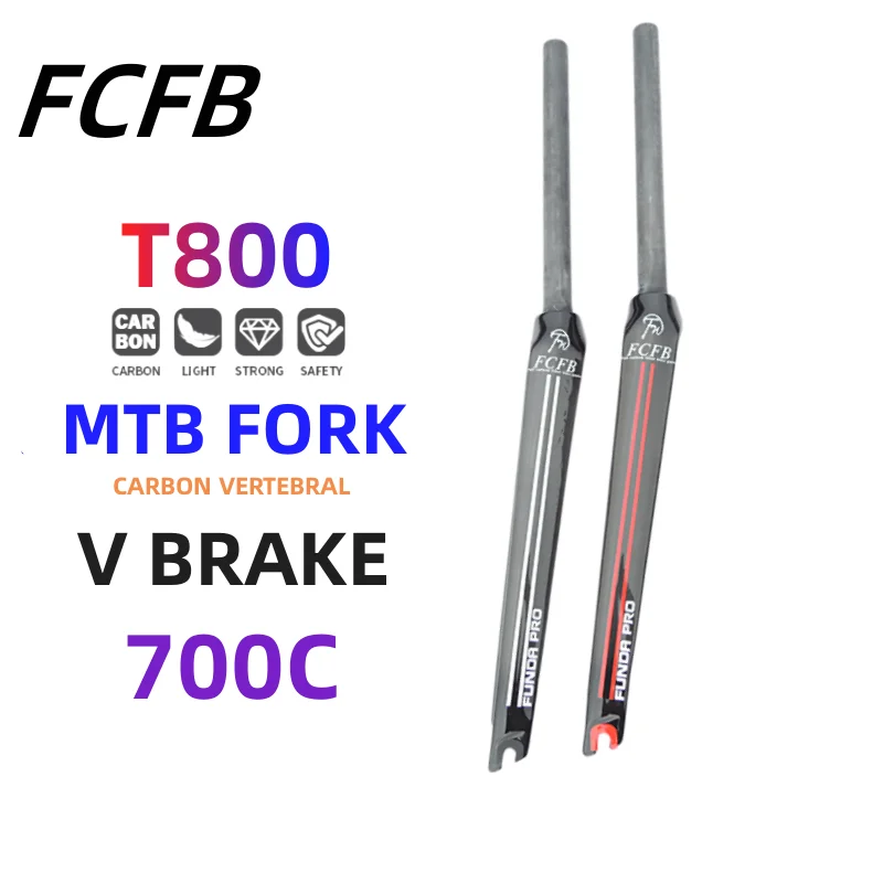 

FCFB road bikebicycle fork carbon fork 3k /UD 700c full carbon fork Fron black Fork Full Carbon Road Bicycle Bike parts 28.6mm