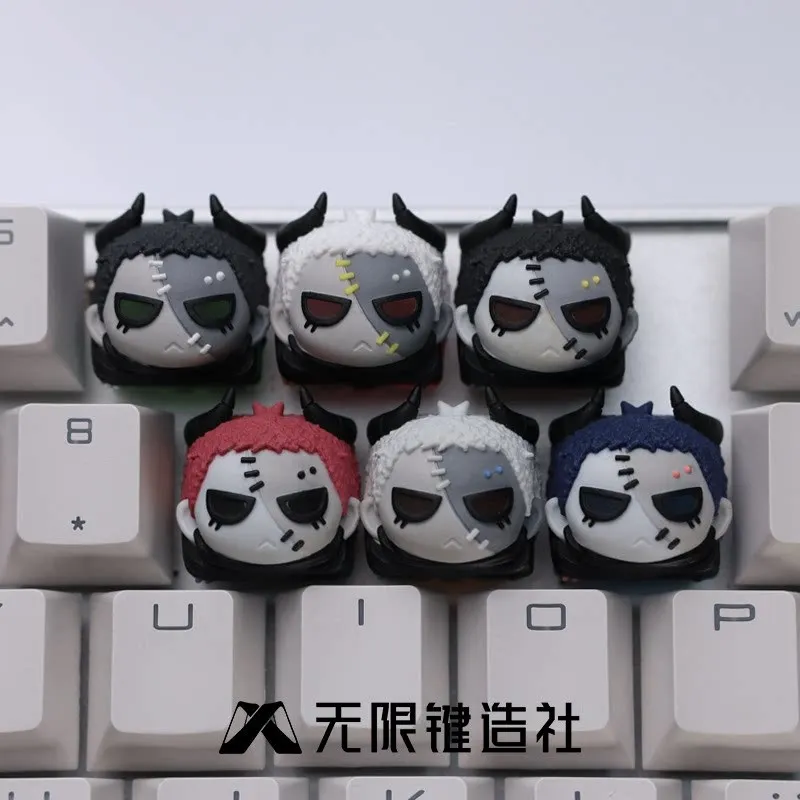 Demon Keycap Handmade Resin ESC Translucent  for MX Switch Mechanical Keyboards Replacement Decoration Adult Fun Halloween Gift
