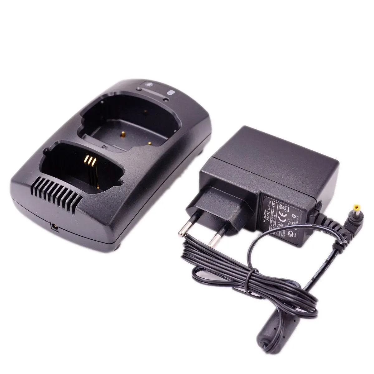 Desktop Rapid Charger Base & AC Plug Adapter Set for Sepura STP8000 STP8100 STP8200 STP9000 Series Walkie Talkie Charge Parts