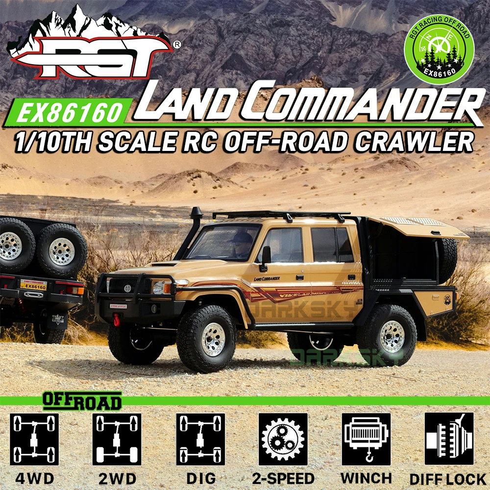 RGT EX86160 LAND COMMANDER LC79 4WD 1/10 RC Electric Remote