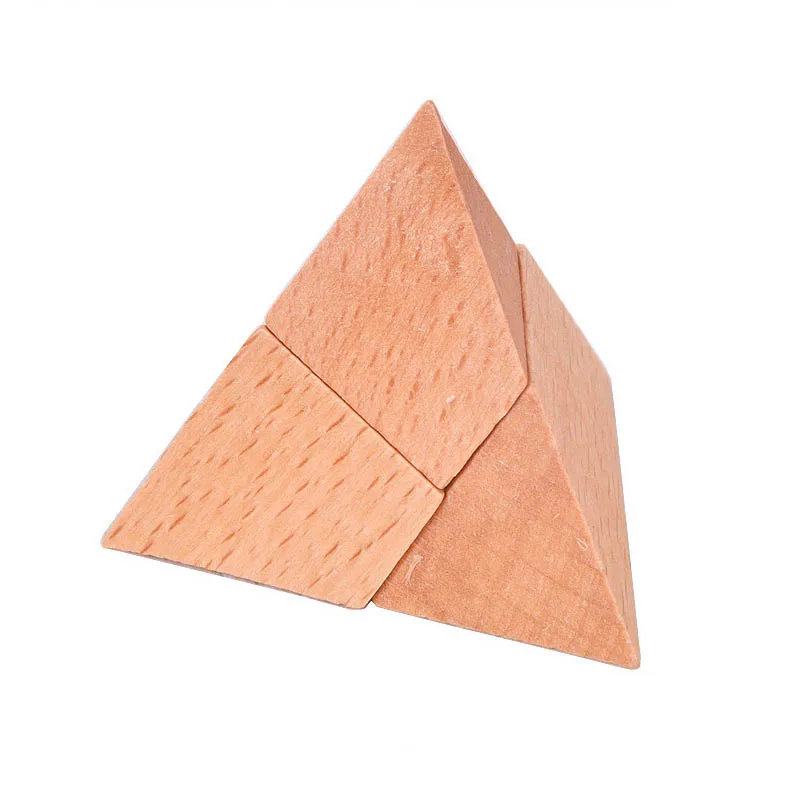 Pyramid Puzzle IQ Wooden Kong Ming Lock Luban Toys Teaser Brain Casse Tete Rompecabezas 3D Juguetes Y Aficiones