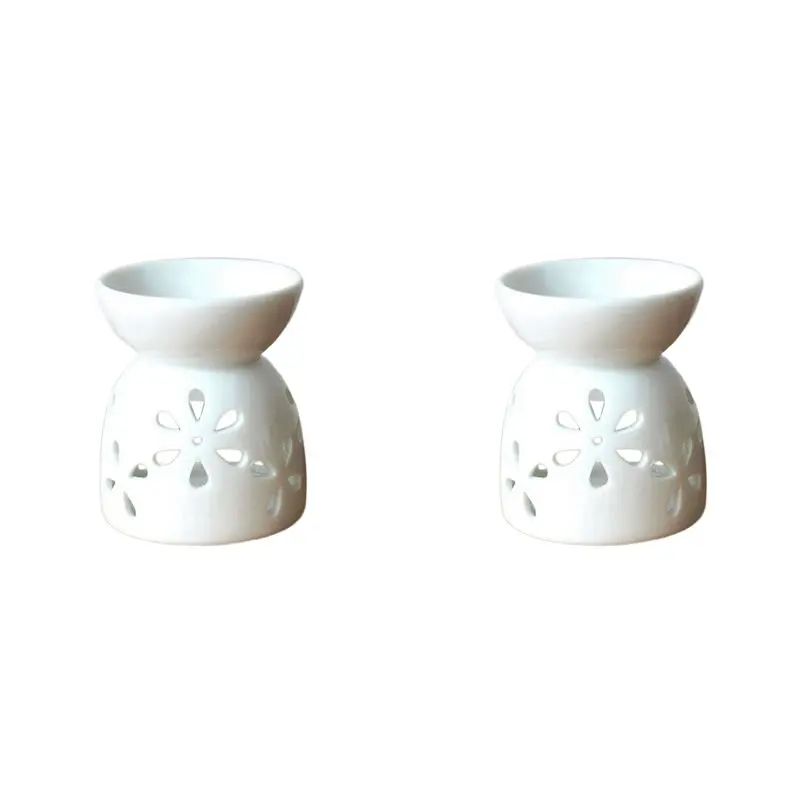 

ORNAMENT: 2X Декоративная аромалампа-подсвечник ручной работы в стиле 3D, ажурная, креативная, модель 3