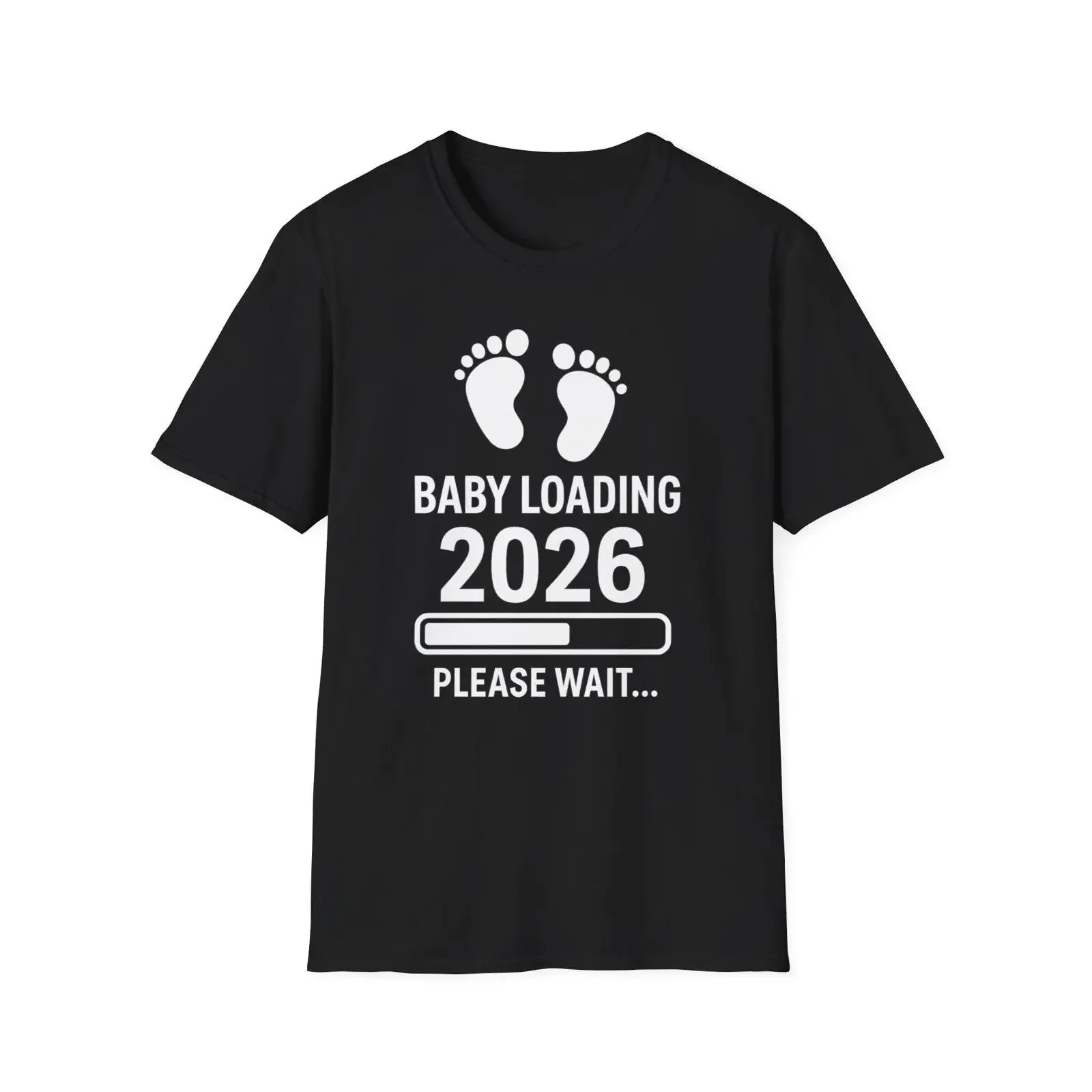 Baby Loading 2026 Please Wait Funny Maternity T Shirt Pregnancy Announcement Reveal Casual Mom To Be Top for Expecting Mothers
