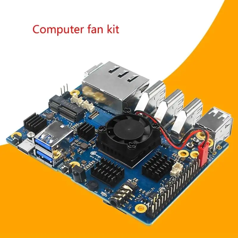 E1PF Высококачественный алюминиевый базовый вентилятор радиатора для 5 Board Development