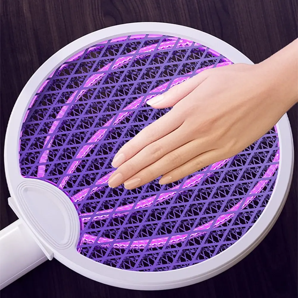 2 in 1 Scacciamosche elettrico USB ricaricabile portatile Fly Bug Zapper Anti zanzare Palmare Scacciamosche Trappola Estate