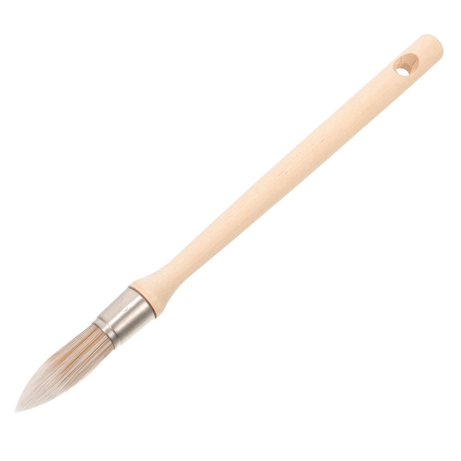 

Small Paint Brush 15 Wooden Handle Round Chemical Fiber No Trace for Painting Cleaning Portable Reusable brushes paint