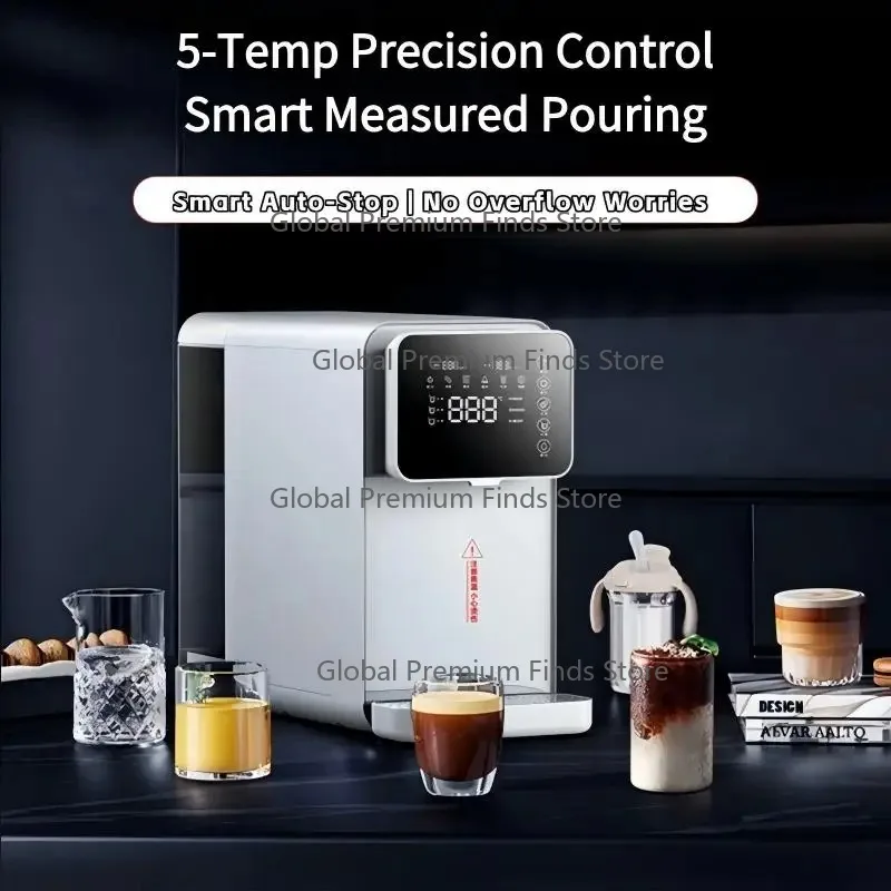 Countertop RO Water Dispenser with Instant Heater Plug Play Electric-powered Desktop Household Purifier Cold Hot Water Features