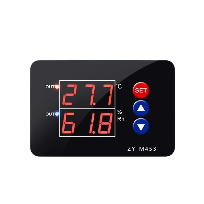 

ZY-M453 Temperature Humidity Controller Digital Display Constant Temp Humidity Dual Output High Precision Meter Stable Control