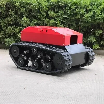 Chasis de pista de goma, Control remoto inalámbrico eléctrico, personalización de chasis de Robot inteligente para caminar todo terreno