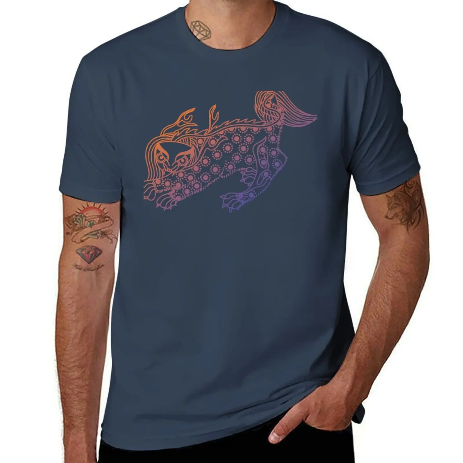 

Haetae Korean Mythological Creature T-Shirt g man t shirts for men man t shirts cotton T-Shirt