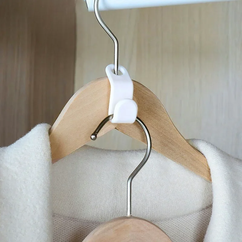 20PCS Space Saving Closet Connecting Hook Stackable Clothing Organizer Hangers Coat and Hat Connector Buckles Hooks Accessories