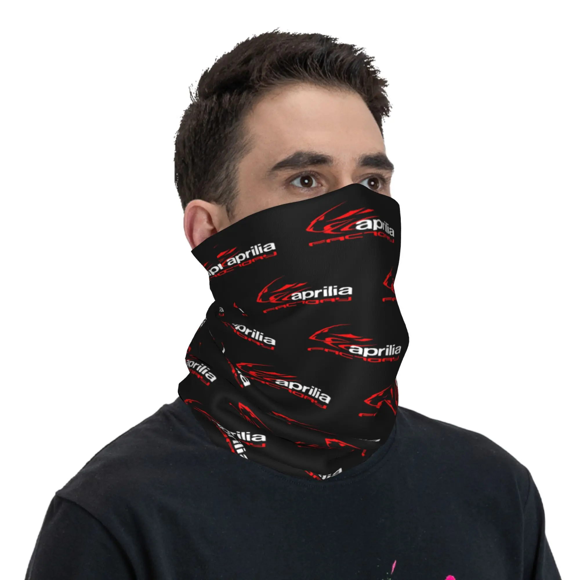 사용자 정의 오토바이 A-Aprilias Neck Gaiter 여성 남성 자외선 차단 겨울 모터 스포츠 Motocross Bandana 스카프 스키