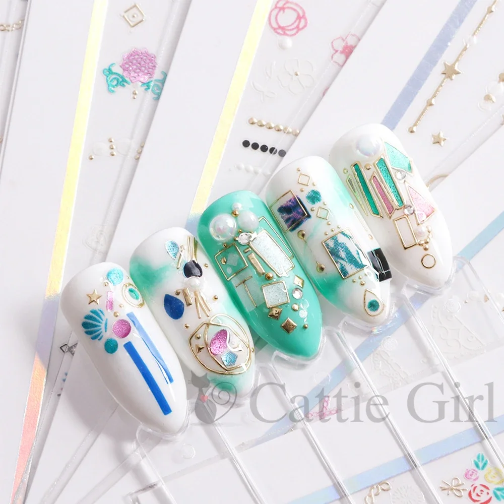 1 Sheet Diamond Magic Stars Moon Universe 3D Nail Art Stickers Constellation Nail Design Stickers of DIY Nails Accessories