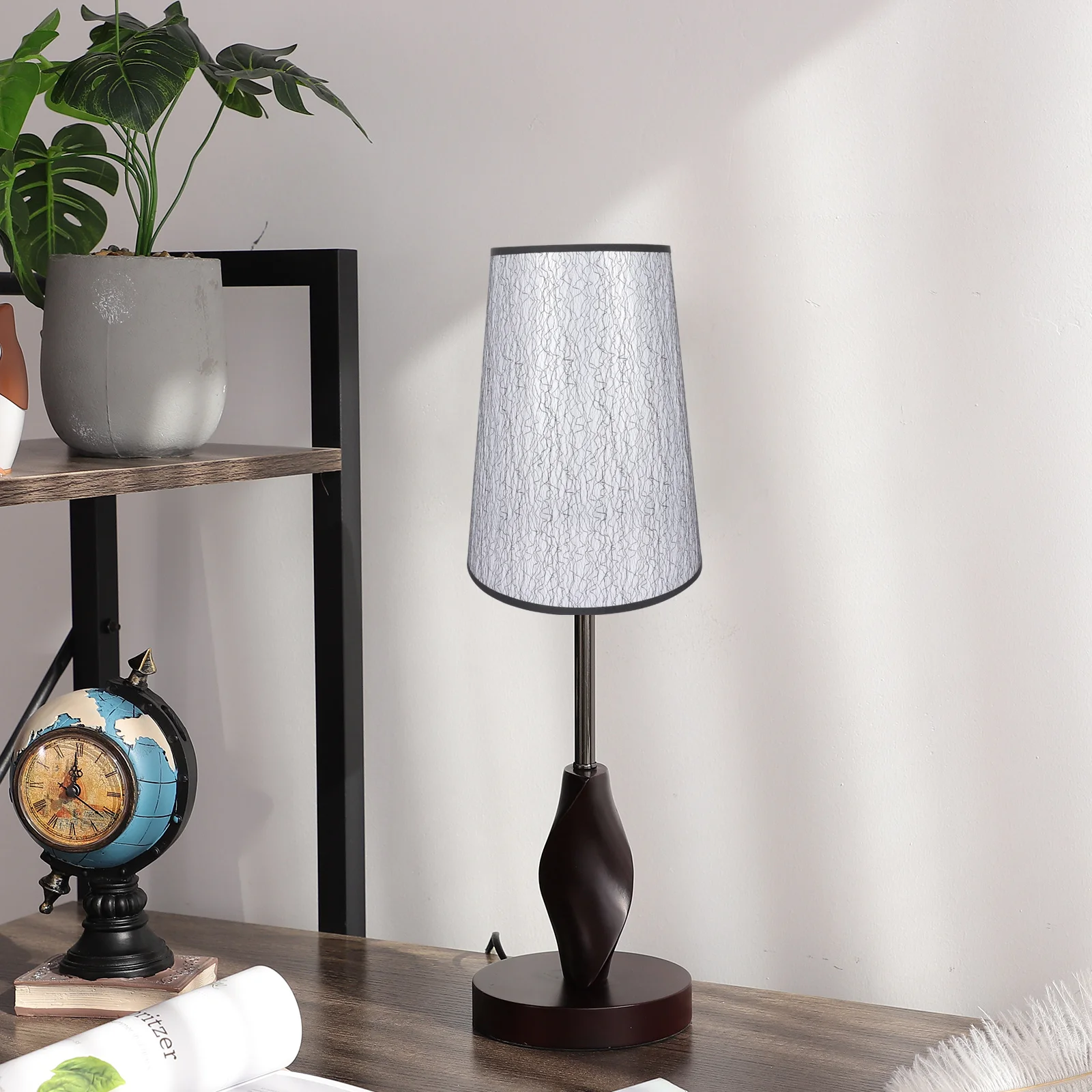 

Маленький абажур для барабанной лампы E27, тканевый цоколь, настольный светильник для спальни, кабинета, домашнего декора, домашнего использования, винтажный стиль, утюг