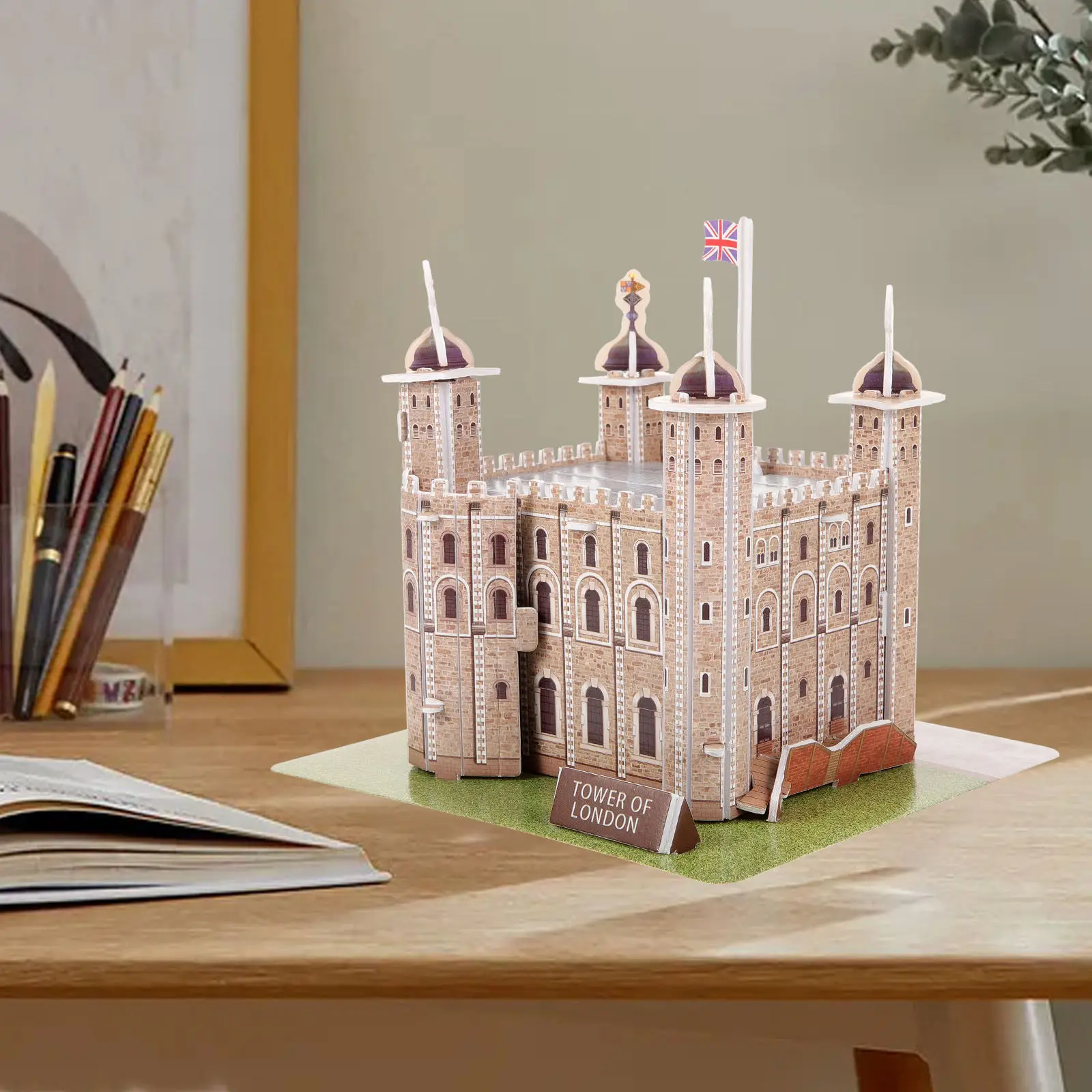 

1Set 3D London Tower Puzzle Educational Paper Puzzle for Kids Hand Eye Coordination Famous Building Challenge Kids 3D Puzzle,