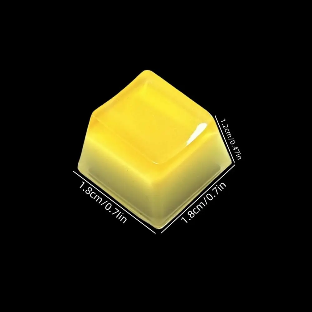 Cross Shaft Jelly Pudding Keycap Gepersonaliseerde originele druipende mechanische toetsenbord Key Caps Jelly Texture Transparant ontwerp