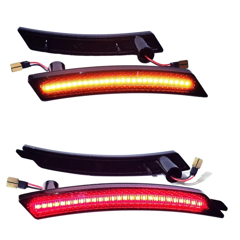 LED Side Marker Lights Front and Rear Red Bumper Marker Lamps for 2008-2014 MINI Cooper R55 R56 R57 R58 R59 R60 R61 Reflectors