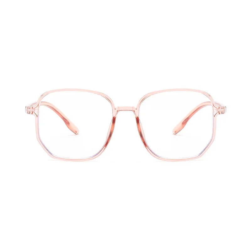 Shonemes Polygonal Eyeglasses Stylish Oversized Glasses Optical Blue Light Blocking Eyewear Brown Black Grey for Women