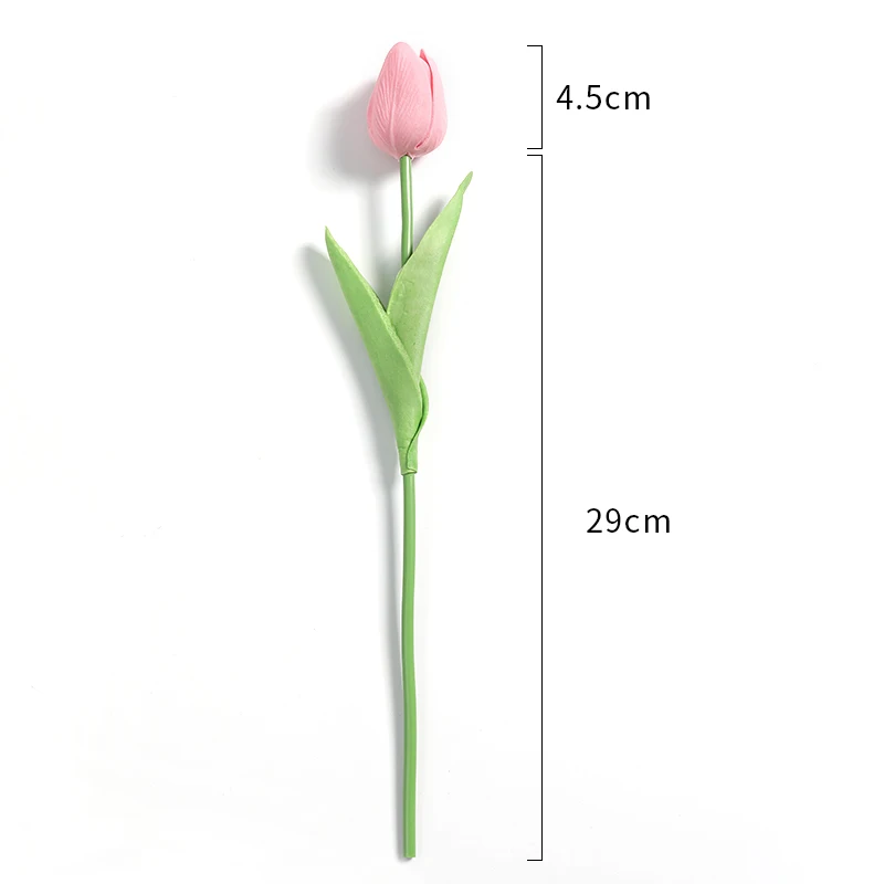 10 pezzi di fiori artificiali di tulipano, bouquet al tocco reale, fiori finti per la decorazione della camera da letto di casa, decorazione per