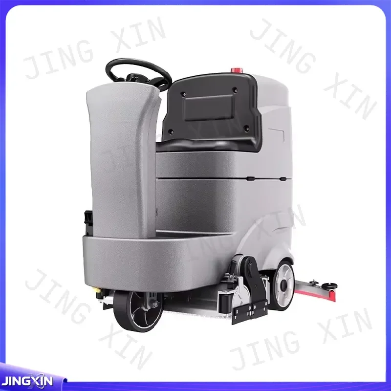 custom for Battery Powered Ride On Floor Scrubber Dual Brush Compact Driving Type Cleaning Machine Industrial Commercial Use