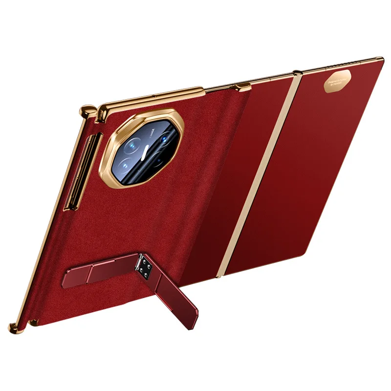 

Deluxe Genuine Leather Double Axis for Huawei Mate XT Case Swivel Bracket Magnetic Suction Extraordinary Master Cover