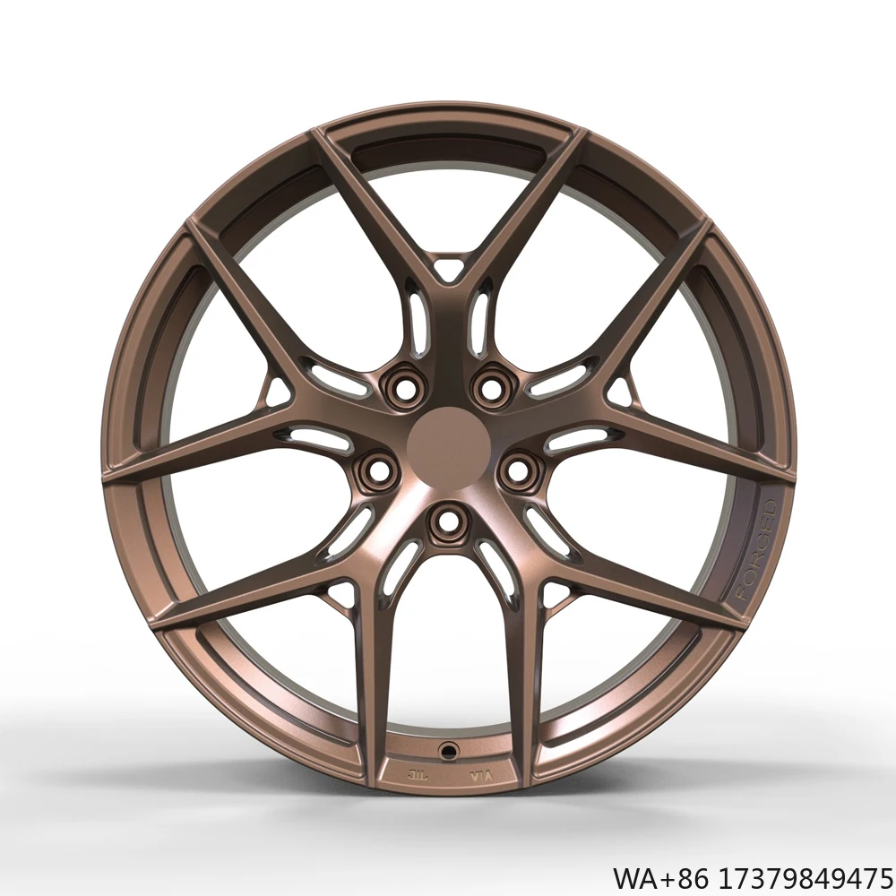 

Custom Forged Wheels 6061-T6 Dark Brown HF-5 Design Wheels Rims 18 19 20 21 Inch 5*112 66.6 for benz E E AMG CLS S