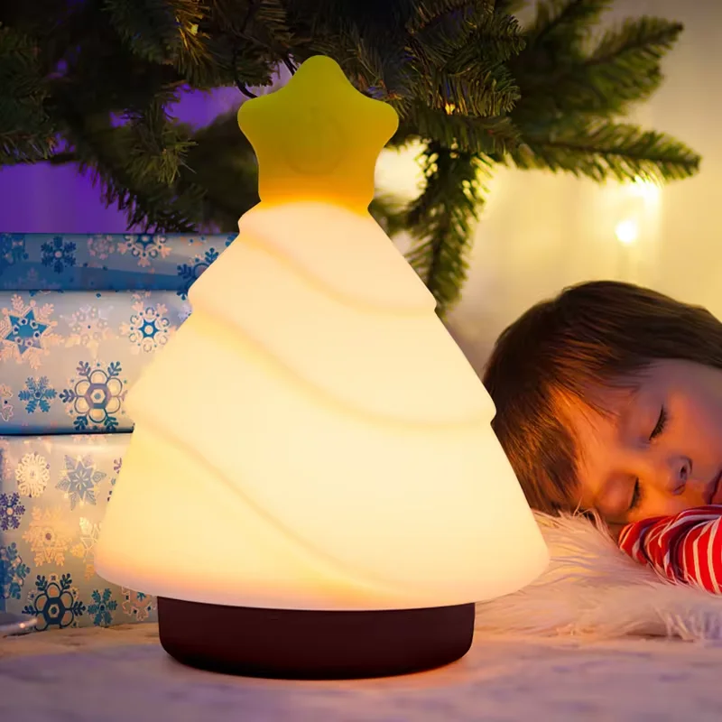 Silicone induction light, cartoon sleep light, USB charging ambient light, pat bedside lamp